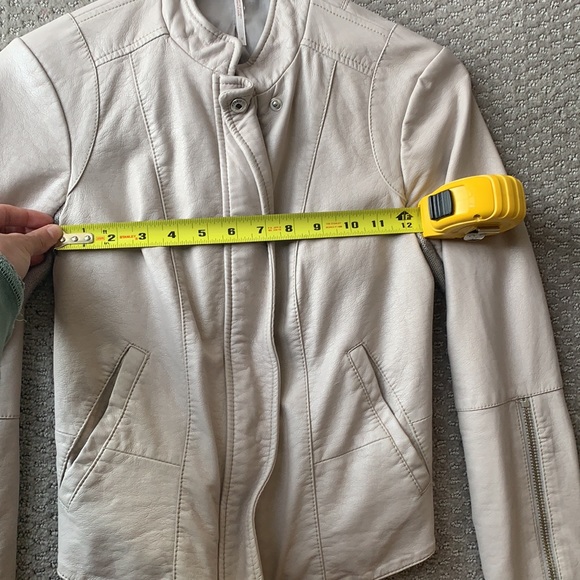 Free people real leather jacket size 0 - Picture 8 of 10